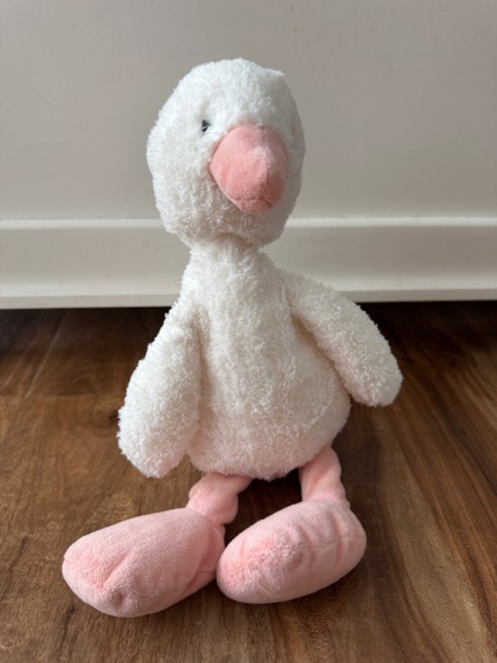 Little Jellycat Clucky Ducky with Chime Duck Plush Soft Eyes Rattle RETIRED RARE